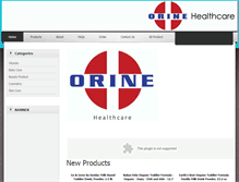 Tablet Screenshot of orinehealthcare.com